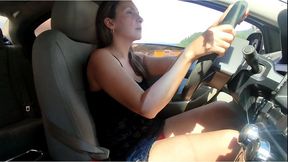 Custom Clip: Driving in Style, Sienna’s Elegant Supermarket Trip