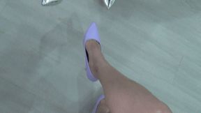 two person lapsitting and toe tapping POV 8Ld