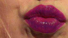 Shiny, Purple Lipstick Lips (mkv)