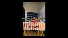 Goddess Gabbie21 My Pressure (lets try a softer seat Mario) Multi-color yoga pants (Fan Custom)