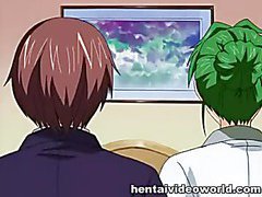Hentai sex ending up with explosion