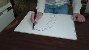 Stepdad Catches Stepson Drawing A Penis And Makes Him Ride His Thick Cock Bareback