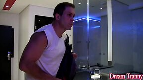Reluctant she-male bruna castro is persuaded to fuck by a perverse