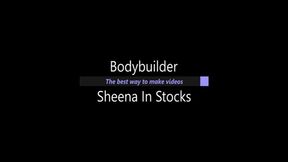 Bodybuilder Sheena In Stocks (Small)