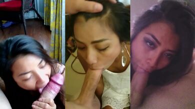 Small Asian sucking BIG cock compilation