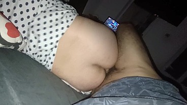 TeoCleopatra - I'm watching TV with my stepdaughter.