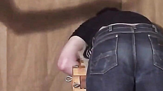 Parent Smacks His Man in Taut Denim