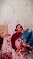 VlaDaNikki's Sultry Solo: Trans Babe Plays with Her Rear