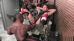 Hot Jock Double Fisting With Cumshot