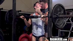 Raging - Post-workout passion turns into a gay anal fuck fest