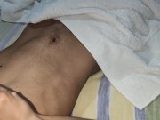 Belly button syringe playing