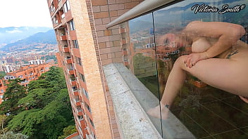 Sweetie Teen 18 Years old Playing on the Balcony