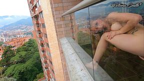 Sweetie Teen 18 Years old Playing on the Balcony