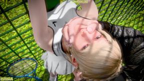 Final Fantasy XV FF15 - Lunafreya Tenniscourt Normal + Topless Remix Color WM (No Sound)  By InitialA Animation 3D Hentai