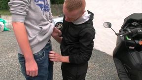 Twink with red hair fuck a straight twink