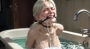 90 Year Old Granny Bathtub Bondage - Horny &amp; Begging to Be Filled