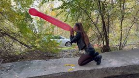 B2P: 2 Condoms and 2 Worm-Shaped Balloons (custom video)