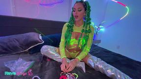 neon rave tease as armani black steals a wild backstage moment!