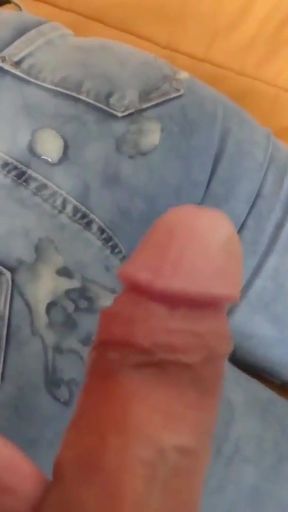 I masturbate while caressing my stepmother as she rests, I cum in her ass   Clip 2