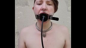 Experiments combining an inflatable gag with a spider gag