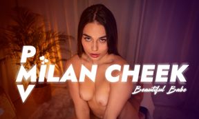 VR PMV with Beautiful Babe Milan Cheek
