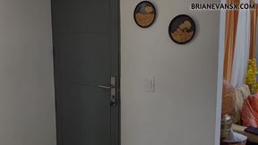 Salome Gil fucks her friend's nerdy brother with her big ass