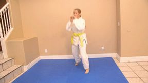 Karate Claire Vs Her Invisible Opponent WMV