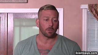 Gay step son seducing and banging his pappy