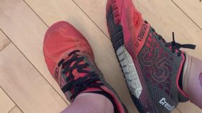 My dirty worn gym shoes