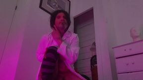 Sheer showing off her bulging little ass