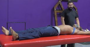 Twink bondage session with a hot Arab slave