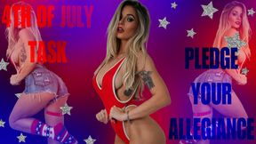 4th of July Task: Pledge Your Allegiance
