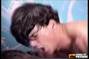 Sexy babe gets her huge tits and pussy pounded by a dude with big dick