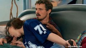 I jerk stepdads friends behind his back