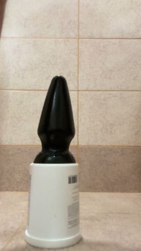 Huge butt plug fucking sloppy anal gape pierced 10mm apadravya cock   Clip 1