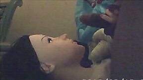 Sex Doll Vid 8 - Explosive facial after Dawn's handjob