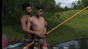Dispute of the biggest muscular cock in a hot fishing!!