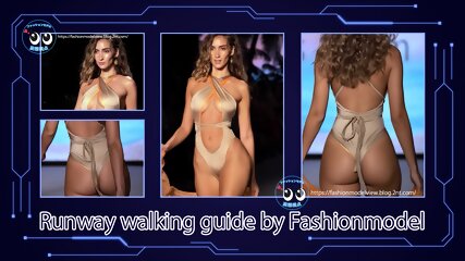 miami swim bikini fashionshow runway walking guide slow motion