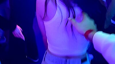 Risky public sex in a club. Met a stranger and fucked her