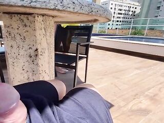 mother I'd like to fuck caught me wanking at public pool and helped me cum.