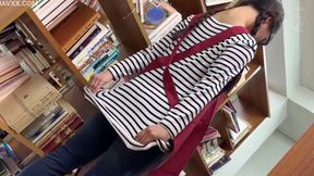 Shy librarian Honoka Saito gets ravished among the bookshelves