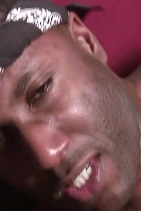 Horny black pause for big dick gay anal