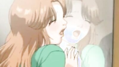 Watch these kinky cartoon girls tease and pound their trimmed pussies in a sensual hentai