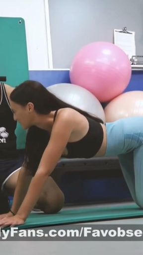 Perverted dirty personal trainer seduces latina teen for having sex   Clip 2