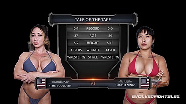 Brandi Mae vs Mia Little Female Wrestling