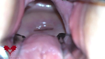 The mistress' cunt is opened with a hole expander so that you can study her cervix.