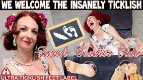 WE WELCOME THE INSANELY TICKLISH FRENCH TEACHER ILDA - FULL HD MP4