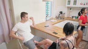 CAUGHT MY HUSBAND WITH GIRLFRIEND (CHEATING / SHARING / 3SOME / CUM / PUSSY FUCK) KEOKISTAR