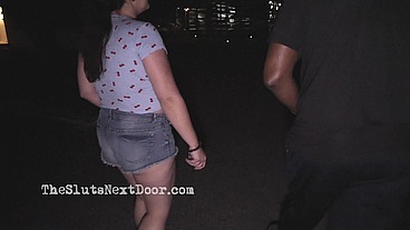stroking and sucking my dick in the park