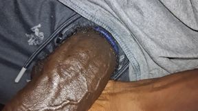 Juicy Oily Uncut BBC Stroking Slowly Close up
